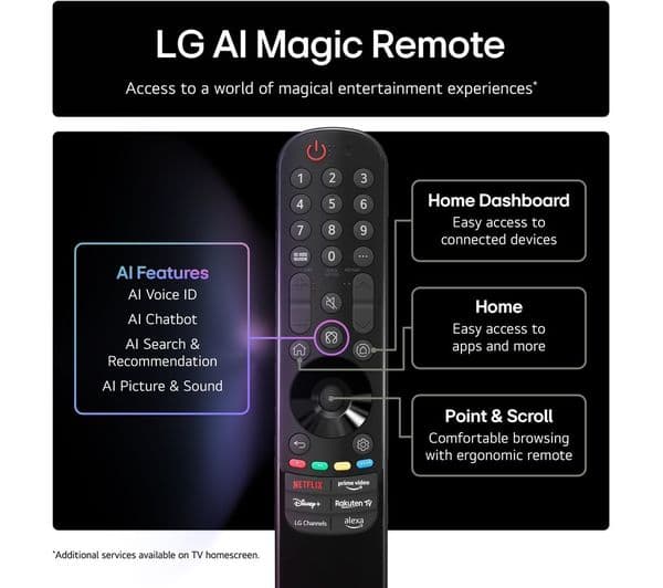LG QNED93 65" QNED evo AI Mini LED 4K HDR Smart TV 2025 - 65QNED93A6A - Image 3