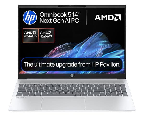 HP OmniBook 5 NGAI 16 AMD Ryzen AI 7 16GB 512GB Glacier Silver - Image 1