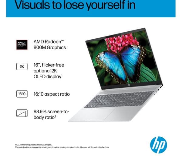 HP OmniBook 5 NGAI 16 AMD Ryzen AI 7 16GB 512GB Glacier Silver - Image 6