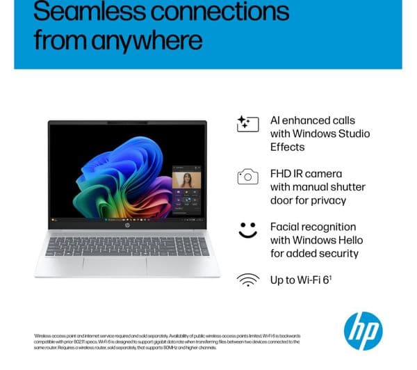 HP OmniBook 5 NGAI 16 AMD Ryzen AI 7 16GB 512GB Glacier Silver - Image 7