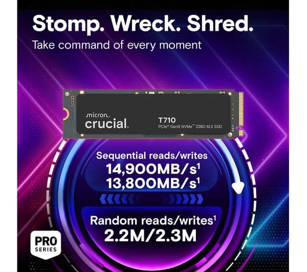 Crucial T710 2TB PCIe 5.0 NVMe - Image 2
