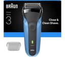 BRAUN Series 3 310s Electric Wet & Dry Shaver - Black & Blue thumbnail 1