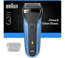 BRAUN Series 3 310s Electric Wet & Dry Shaver - Black & Blue thumbnail 2