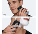BRAUN Series 3 310s Electric Wet & Dry Shaver - Black & Blue thumbnail 6