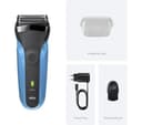 BRAUN Series 3 310s Electric Wet & Dry Shaver - Black & Blue thumbnail 8