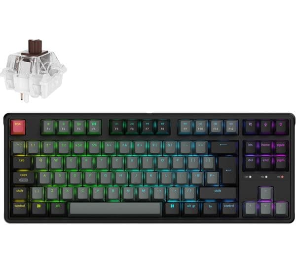 KEYCHRON C3 Pro 8K Mechanical Gaming Keyboard - Carbon Black - Image 1