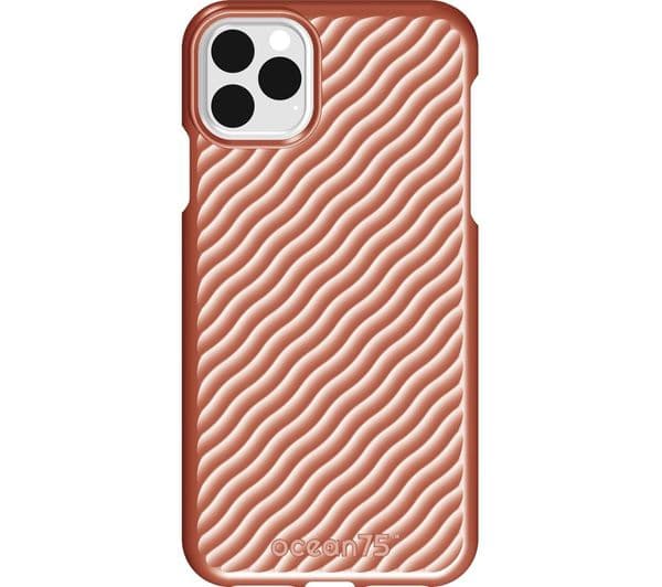 OCEAN75 Ocean Wave iPhone 11 Pro Max Case - Coral - Image 1