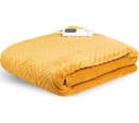 DREAMLAND Hurry Home Deluxe Velvet Heated Throw - Mustard, 160 x 120 cm thumbnail 1