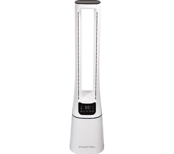 RUSSELL HOBBS RHBLDL12 Bladeless Tower Fan - White - Image 1