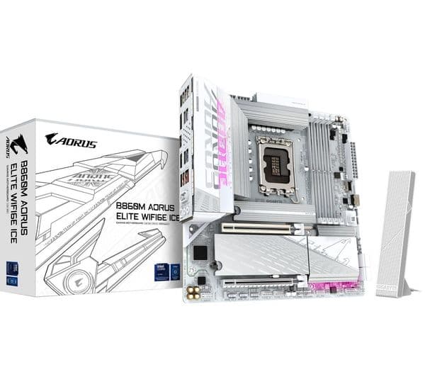 GIGABYTE Aorus Elite WiFi6E Ice B860M Motherboard - Image 3