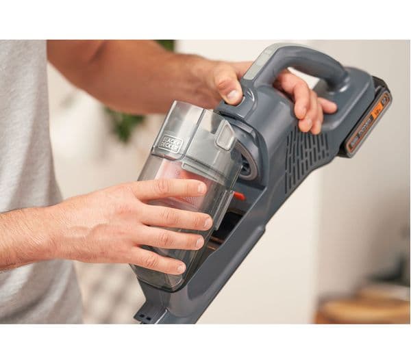 BLACK + DECKER PowerSeries+ BHFEA18D1-GB Cordless Vacuum Cleaner - Grey & Orange - Image 3