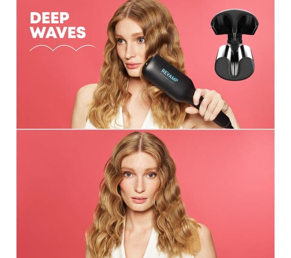 REVAMP 2-in-1 Beach & Volume Professional Ceramic Waver - Black - Image 4