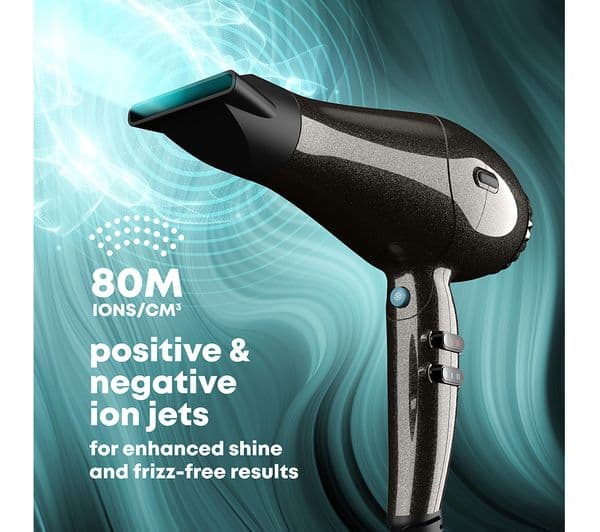 REVAMP Progloss Featherlite Ultra X Shine Hair Dryer - Black - Image 9