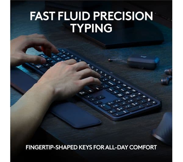 Logitech MX Keys S Wireless Keyboard Black - Image 2
