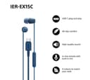 Sony IER-EX15C Earbuds Blue thumbnail 2