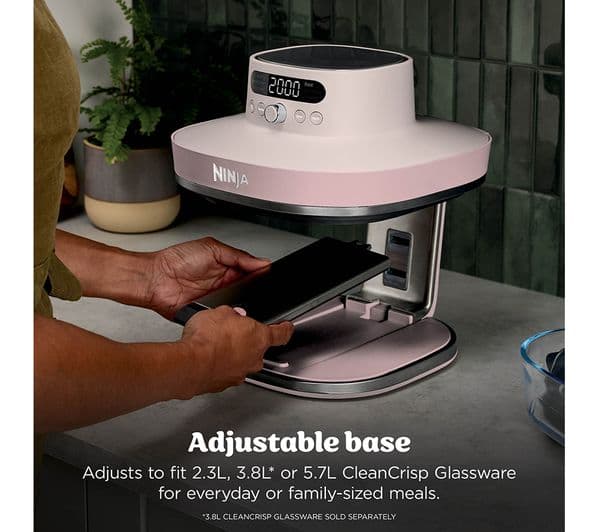 Ninja CRISPi Pro AS101UKRS 7-in-1 Glass Air Fryer - Rose Quartz - Image 10