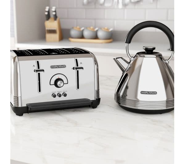 MORPHY RICHARDS Venture Retro 240330 4-Slice Toaster - Polished - Image 2