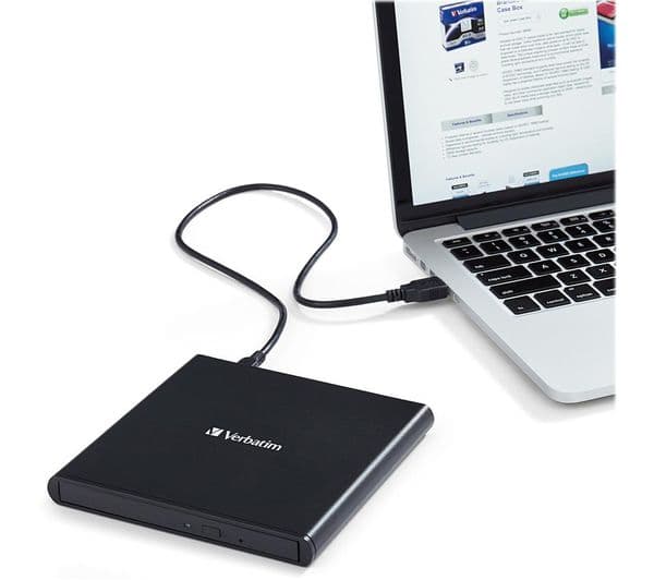 Verbatim Slimline 98938 External CD/DVD Writer Black - Image 5