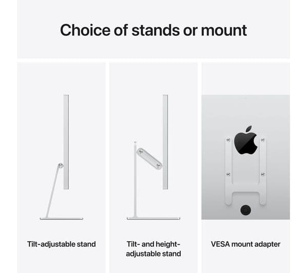 APPLE 5K Retina 27" Studio Display - Standard Glass, Tilt & Height adjustable - Image 6