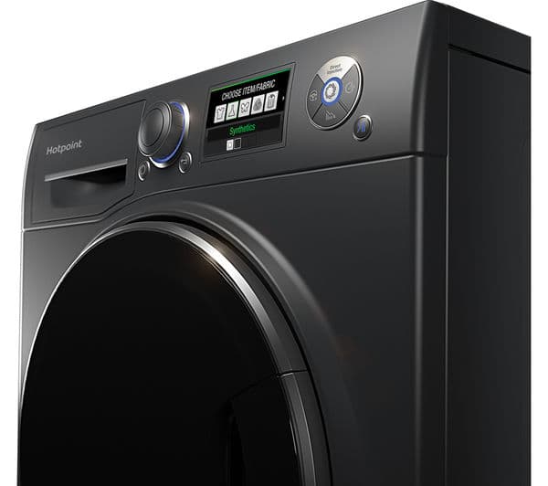 HOTPOINT Ultima S-Line+ RZ1066B Washing Machine - Black - Image 2