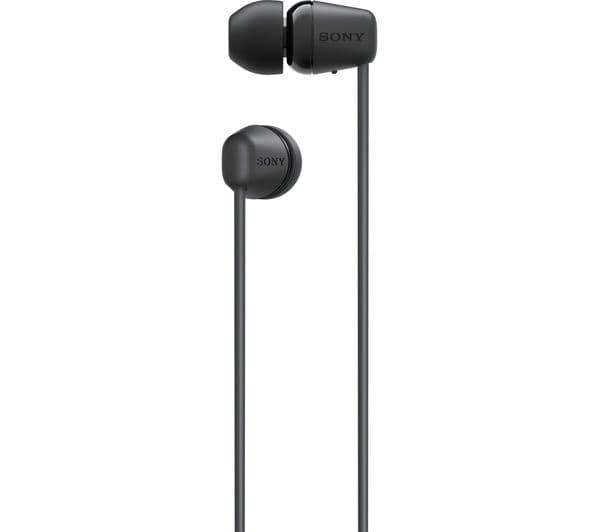 Sony WI-C100 Earbuds Black - Image 2