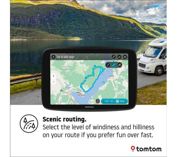 TOMTOM GO Camper Max 7" Sat Nav - Worldwide Maps - Image 5