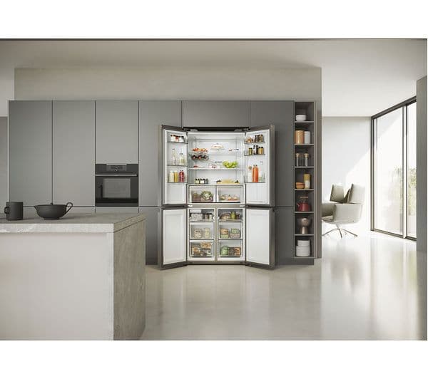 HAIER Series 5 HCR5919EHMP Fridge Freezer - Platinum Inox - Image 3