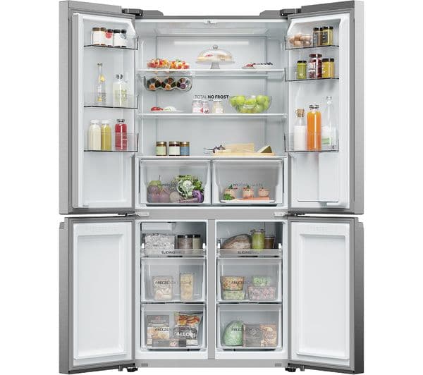 HAIER Series 5 HCR5919EHMP Fridge Freezer - Platinum Inox - Image 5