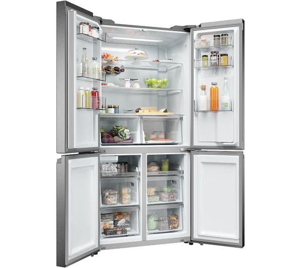 HAIER Series 5 HCR5919EHMP Fridge Freezer - Platinum Inox - Image 7
