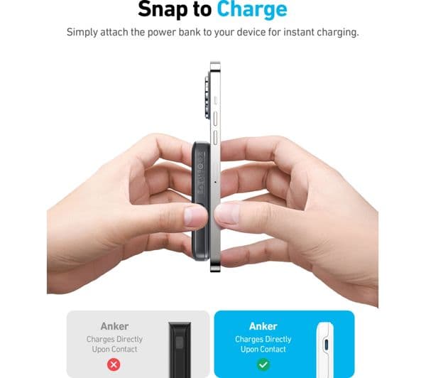 Anker MagGo 5000mAh Wireless Power Bank Black - Image 5