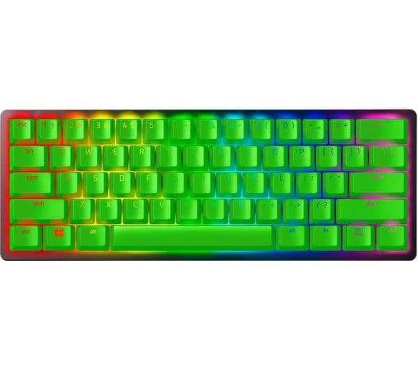 RAZER PBT Keycaps - UK/US Layout, Green - Image 1