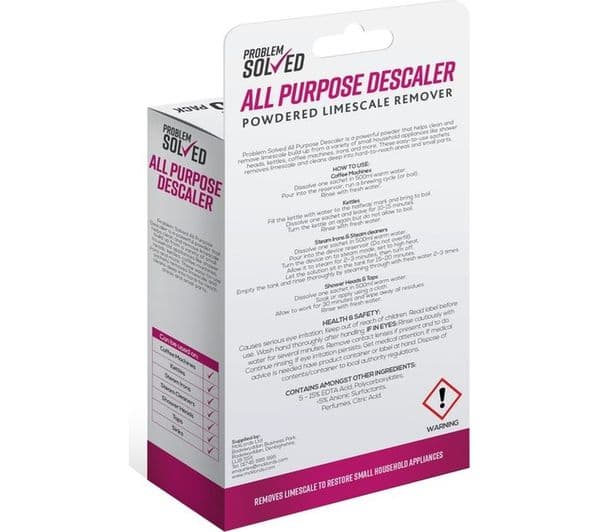 PROBLEM SOLVED Descaler Sachets, Pack of 5 - Image 2