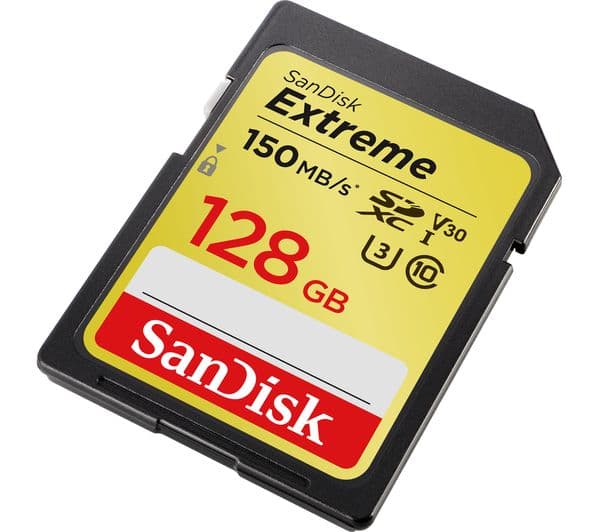 SANDISK Extreme Class 10 SDXC Memory Card - 128 GB - Image 1