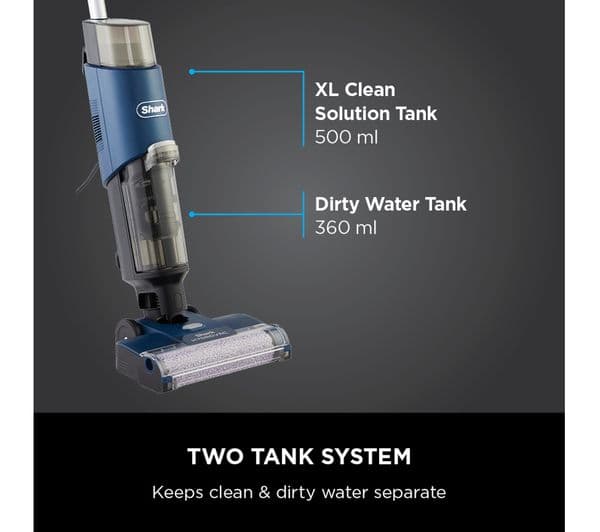 SHARK HydroVac WD210UK Cordless Hard Floor Cleaner - Grey - Image 8