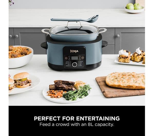 Ninja Foodi PossibleCooker MC1001UK 8-in-1 Slow Cooker - Sea Salt Grey - Image 2
