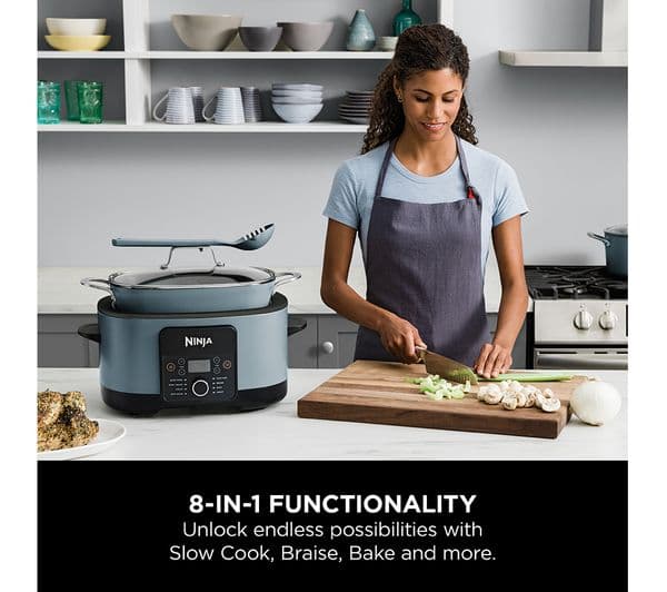 Ninja Foodi PossibleCooker MC1001UK 8-in-1 Slow Cooker - Sea Salt Grey - Image 7