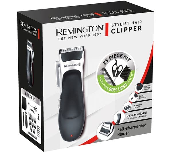 REMINGTON Stylist HC367 Hair Clipper - Black & Silver - Image 6