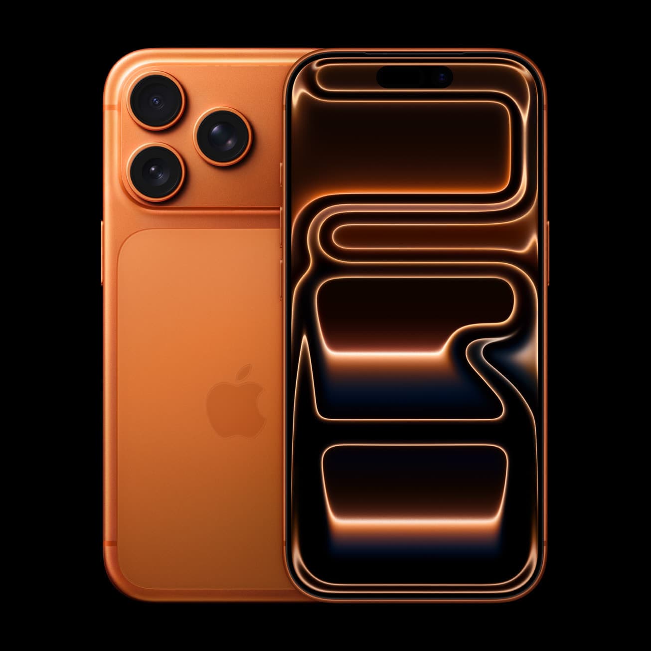 iPhone 17 Pro Max in cosmic orange