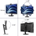 Philips 3000 series 27B2U3601H/00 computer monitor 68.6 cm (27") 2560 x 1440 pixels Quad HD IPS LCD 120 Hz USB-C 90W Docking Webcam Black thumbnail 3