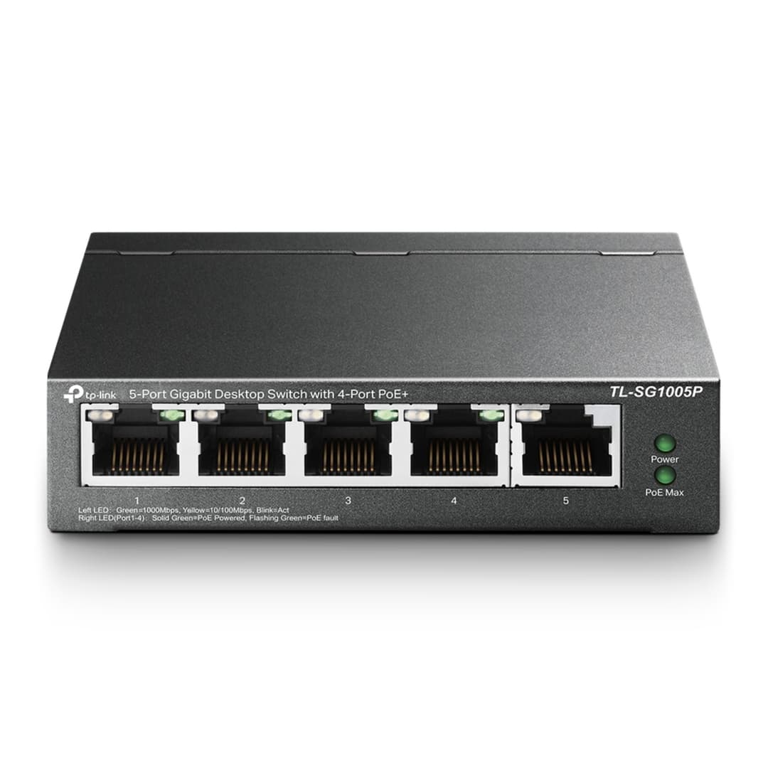 TP-Link TL-SG1005P 5-Port Gigabit PoE+ Unmanaged Switch - Image 1