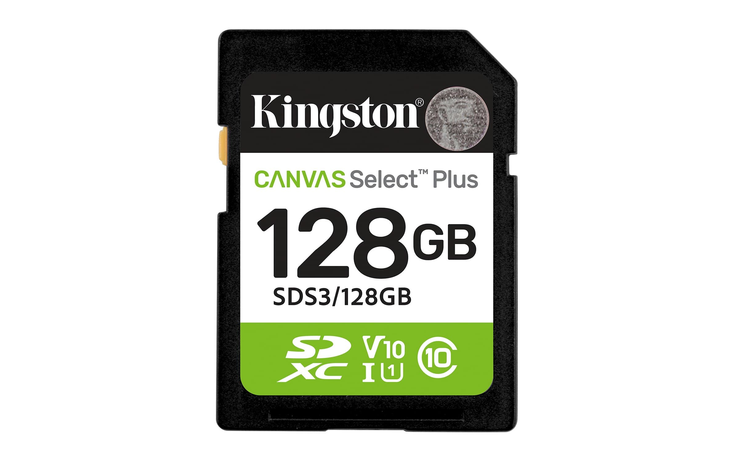 Kingston Canvas Select Plus Gen3 SDXC Class 10 UHS-I Memory Card 128GB (SDS3/128GB)
