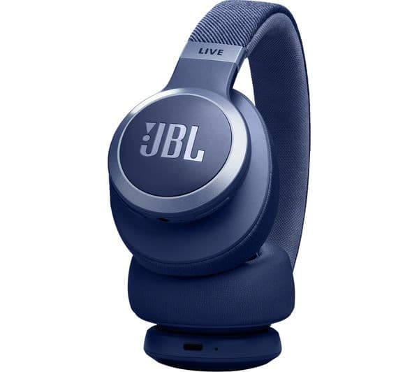 JBL Live 770NC Wireless Over-Ear Noise Cancelling Headphones - Blue - Image 9