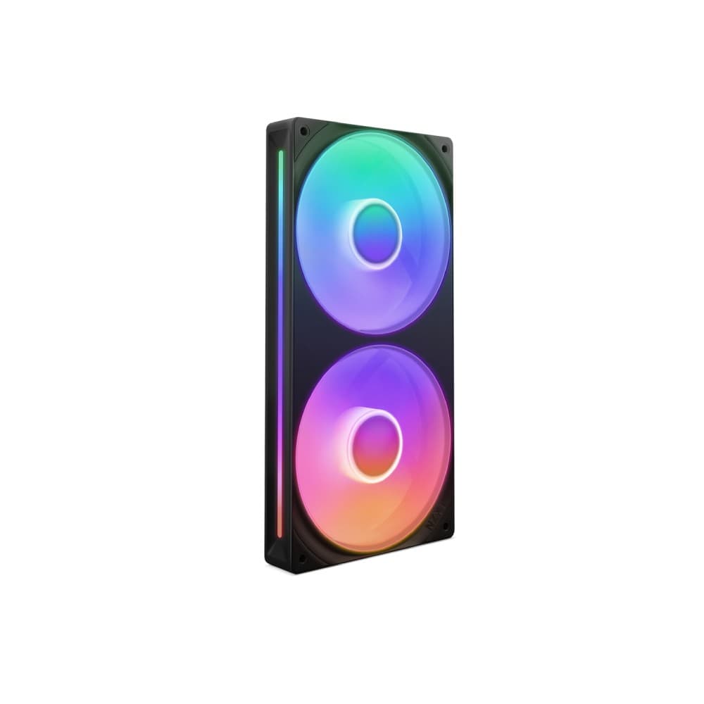 NZXT F240 RGB Unibody 8-Pin PWM PC Fan Black - 2-Pack - Image 5