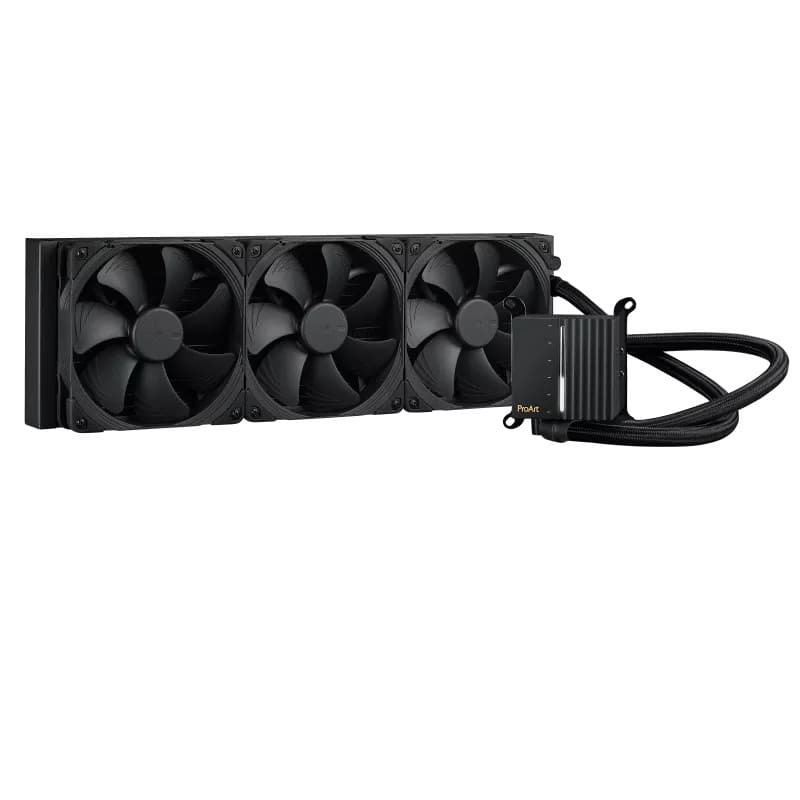 ASUS ProArt LC 420 AIO Liquid CPU Cooler - 420mm Radiator, 3x Noctua NF-A14 industrialPPC-2000 PWM 140mm Fans, Black - Image 2