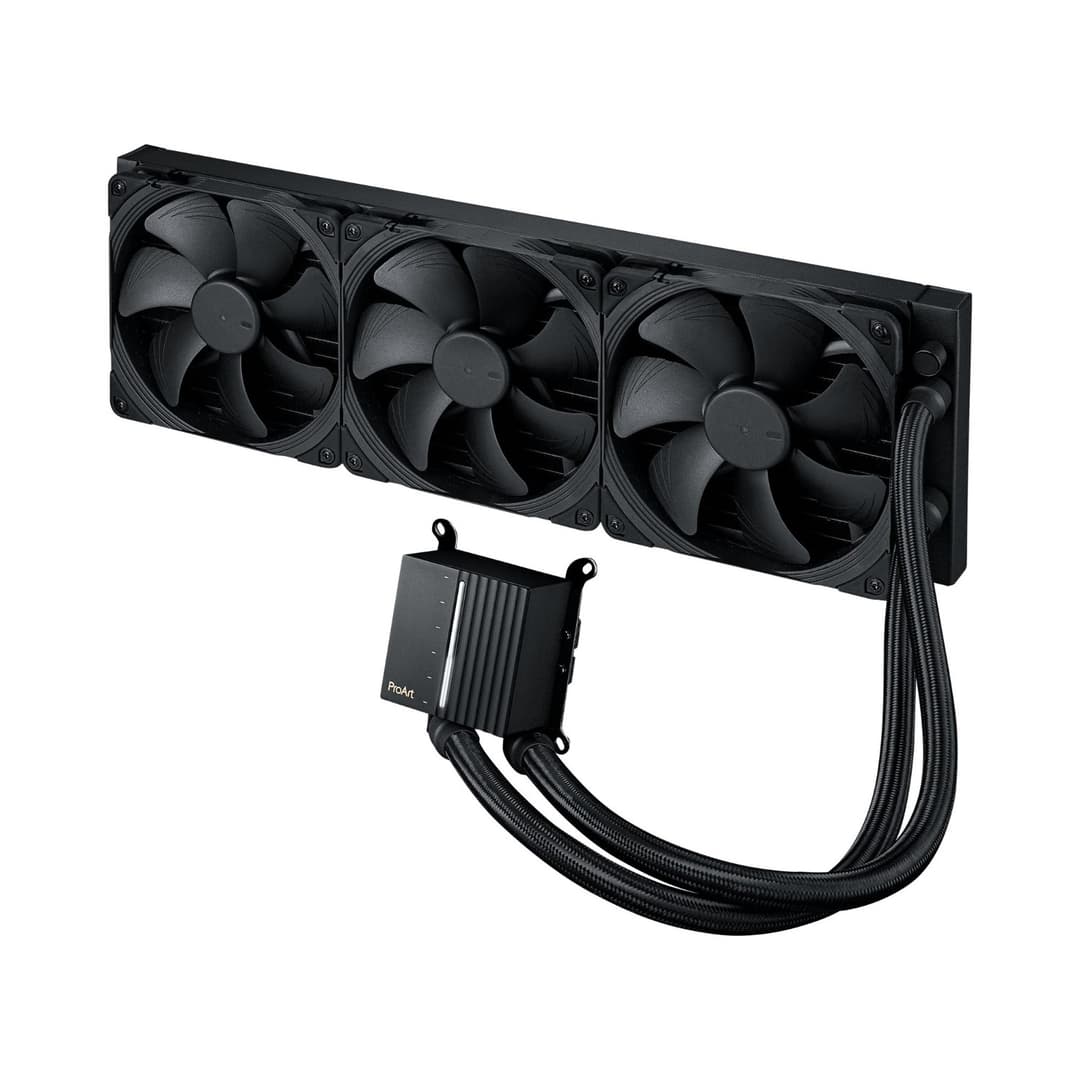 ASUS ProArt LC 420 AIO Liquid CPU Cooler - 420mm Radiator, 3x Noctua NF-A14 industrialPPC-2000 PWM 140mm Fans, Black - Image 7