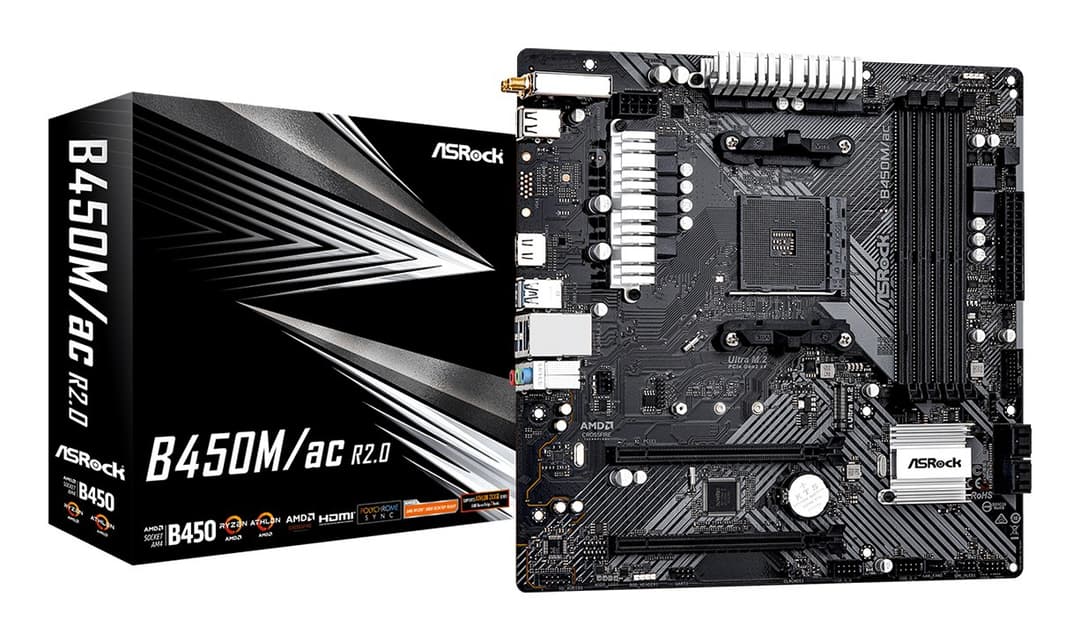 Asrock B450M/ac R2.0 AMD B450 Socket AM4 micro ATX - Image 5