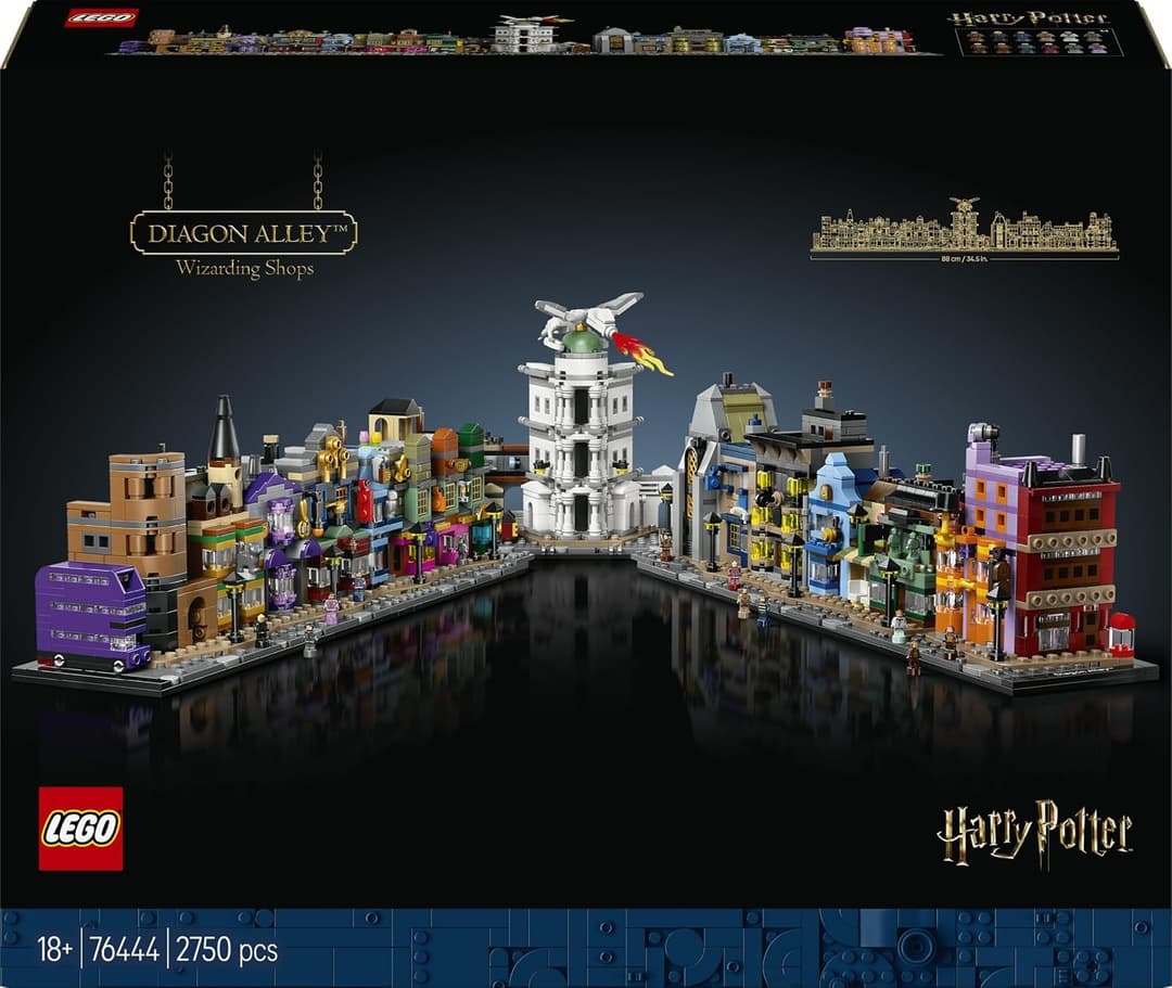 LEGO Harry Potter Diagon Alley Wizarding Shops 76444 2,750 Pieces Building Set - Multicolour - Image 1