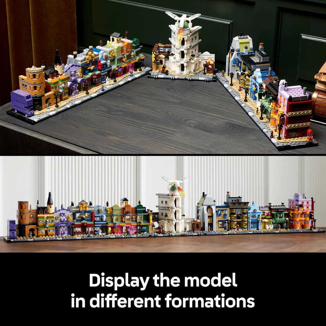 LEGO Harry Potter Diagon Alley Wizarding Shops 76444 2,750 Pieces Building Set - Multicolour - Image 6