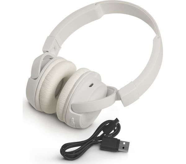 JBL T450 Headphones - White - Image 6