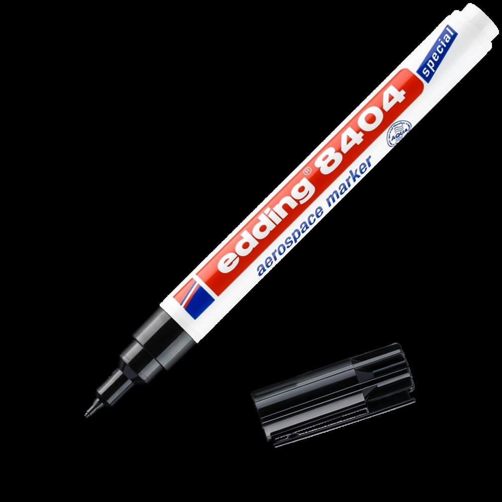 edding 8404 aerospace marker bullet black Box of 10